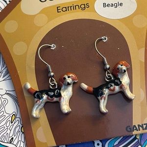 Beagle earrings